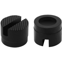 2 Pièces Universal Jack Pad en Caoutchouc avec Rainure, Bloc Tampon en Caoutchouc, Universal à