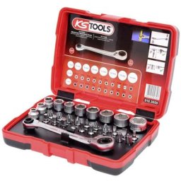 Kstools - Coffret de douilles et d'embouts de visage 1/4 + 11 mm, 31-pcs.