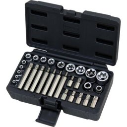 Coffret torx®, 1/4'' - 3/8'' - 1/2'' - E4 à E24 - T20 à T55 - 30 pcs