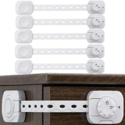 Blue Dream - Bloc Porte Securite Bebe,Bloque Tiroir Placards Transparent Loquets et Frigo Armoires