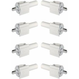 Cyclingcolors - 8x Taquet support d'étagère à encaster dans trou de perçage Ø5mm avec système à