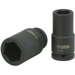 Douilles à chocs 6 pans 3/4'', longues 37 mm