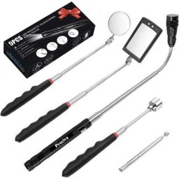 Outil de ramassage télescopique magnétique 5 pièces, kit d'outils extensible avec lumière led, y