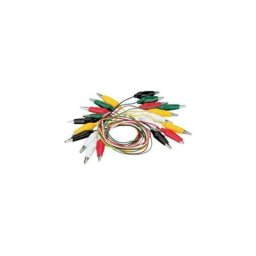 Set de cordons de mesure Voltcraft KS-280/0.1 [pinces crocodile - pinces crocodile] 0.28 m noir,