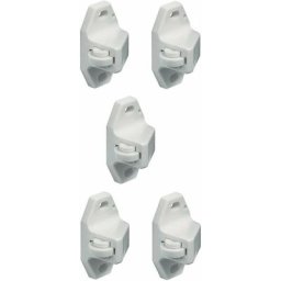 5x loqueteau à rouleau blanc universel loquet meuble porte placard cuisine salle de bain