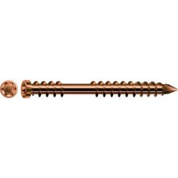 Vis de terrasse, 5 x 60 mm, 200 unités, Filetage de fixation, Tête cylindrique, t-star plus T25,