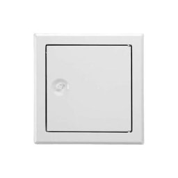 Upmann - Trappe de revision softline blanc avec verrou 4 pans Dim. Insert 350 x 350mm