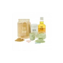 Apiculture.net-matériel Apicole Français - Kit pour 5 litres de peinture à la farine (ocre jaune ou