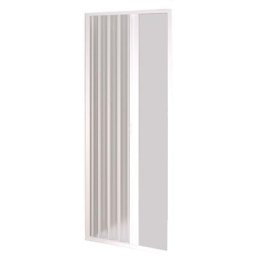 Forte - Porte paroi douche pvc blanc accordéon h 185 110-80 mod. Nova Kit Porta