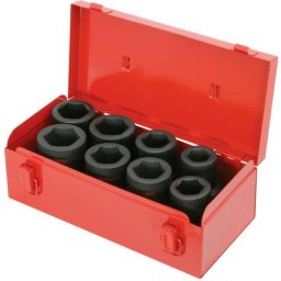Ks tools 1 Jeu de douilles à chocs 6 pans, longues, 8 pcs