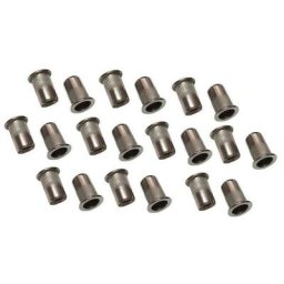Inserts filetes inox de 6 mm tete plate