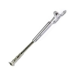Kit 2m50 câble inox 4mm serti + tendeur articulé inox