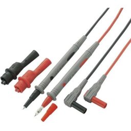 Set de cordons de mesure de sécurité 1.20 m noir, rouge VOLTCRAFT MS-2 - noir, rouge