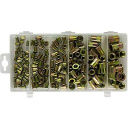 Bgs Technic - inserts filetes acier zingue - assortiment de 3 à 10 mm
