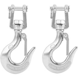 2pcs Crochet de Sécurité Crochet Pivotant en Acier Inoxydable 304 Crochet de Levage Pivotant avec