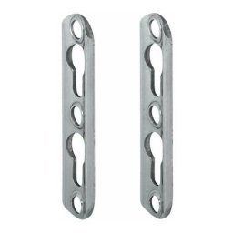 Cyclingcolors - 2x ferrure d'assemblage cadre lit 75mm acier plaque 2 trous à visser connecteur