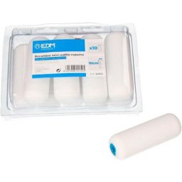 Recharge mini rouleau eponge 110mm 10 unites EDM