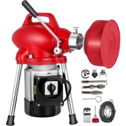 Deboucheur Electrique de Canalisation 100mm Machine de Nettoyage de Tuyaux 250W Nettoyeur de