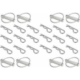 Cyclingcolors - Lot de 26x goupilles universelles : béta (3mm, 4mm, 5mm, 6mm) + clip sécurité (8mm,