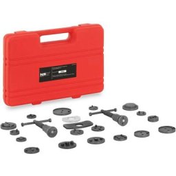 MSW - Coffret Kit Repousse Piston Étrier de Frein Set Outils Auto Voiture 21 Pièces - Blanc