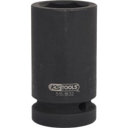 Douilles à chocs 6 pans 1'', longues 32 mm