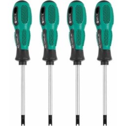 4pcs / Set Tournevis Embouts de Tournevis U Fourche magnétique vis rainurée conducteur CR-V Multi
