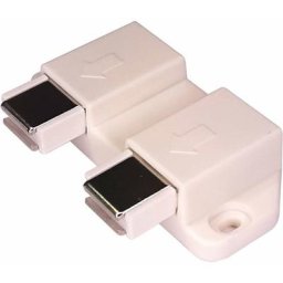 2x Loqueteau magnétique à pression double pour portes en verre force 2,5kg à visser Aimant Vitre
