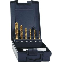 05930 Taraud combiné 7 pièces métrique M3, M4, M5, M6, M8, M10 coupe à droite hss 1 set - Exact