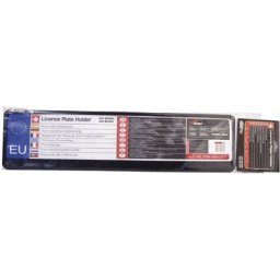 Support de plaque d'immatriculation 'euro clip' abs noir - 53x13.8x2 cm