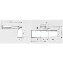 Boîtier TS71 force 3/4 - Blanc Dormakaba