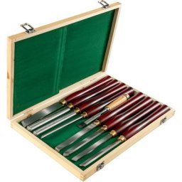 Ensembles de ciseaux à bois Tour à bois à table de travail 8pcs rouge pour les laboratoires - Vevor