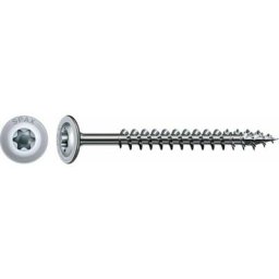 Spax - hi.force, 8 x 80 mm, 20 unités, Filetage total, Tête disque, t-star plus T40, 4CUT, wirox