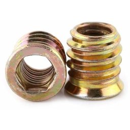 Écrou d'insertion, écrous d'insertion d'entraînement de prise hexagonale en acier au carbone 20Pcs
