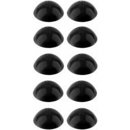 10x Cache vis lèvre d'étanchéité Ø18mm tête cylindrique bombée zebra pias tôle noir