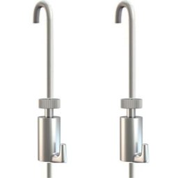 Set de Suspension Accrochage tableau tiges 2mm & crochets 15kgs Artiteq