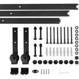 Hofuton 3M Quincaillerie Kit de Rail Suspendu Porte Coulissante, Ensemble Industriel Hardware kit