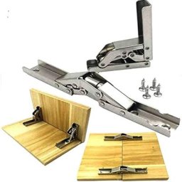 2 pcs En Acier Inoxydable 90 Degrés Pliant Étagère Charnière Support Caché Support De Table