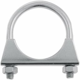 Collier pot échappement universel 83mm tracteur 2 vis tuyau tube acier fixation support serrage à