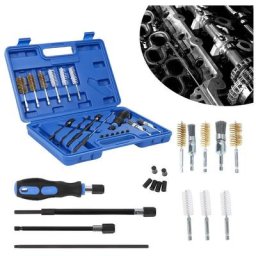 19TLG bouches d'injection outils Siège d'injecteur Outil brosse de nettoyage - Bleu - Vingo