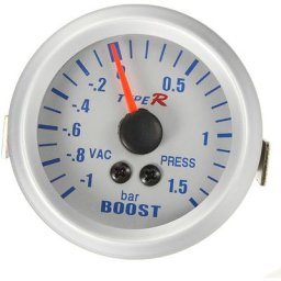52mm Jauge hypercompression Vacuomètre Manomètre Voiture Turbo Boost Moto