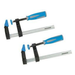 Silverline - Serre-joints à visser, 2 pcs, 150 x 50 mm, 150 x 50 Mm
