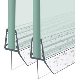 Joint de douche 100cm joint de remplacement porte de douche pour verre épaisseur 4-6mm joint de