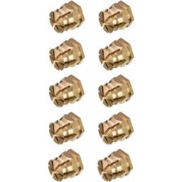 Cyclingcolors - 10x manchon d'écartement laiton M6 x 8mm longueur 12mm meuble bois insert vis écrou