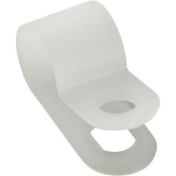 TRU COMPONENTS Bride de montage vissable 532019 Plage de Ø du faisceau 8 mm (max) naturel 25 pc(s)