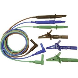 Set de cordons de mesure de sécurité Cliff CIH29915 [mâle 4 mm - pointe de test] 1.50 m bleu, vert,