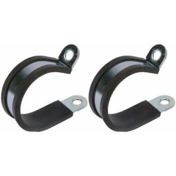 Cyclingcolors - 2x colliers de serrage métallique avec insert caoutchouc diamètre 50mm fixation