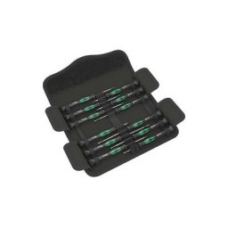 Kit tournevis Wera micro Electronicien Kraftform 12 pcs plat,cruciforme,clé Allen