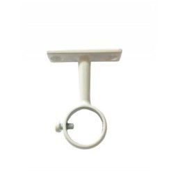 Secodir - 1 Support oeil pour Penderie Acier ø20 longueur 50mm - Blanc