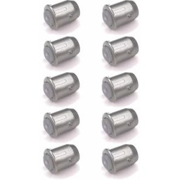 10x Amortisseur de butée Blum 993.706 à enfoncer dans trou de 8mm gris clair avec insert en