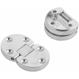 Cyclingcolors - 2x chanière ronde table pliante diamètre 35mm longueur 55mm angle ouverture 180°